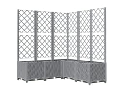 Vaso de jardim VIDAXL Cinzeto Polipropileno (120x120x136 cm)