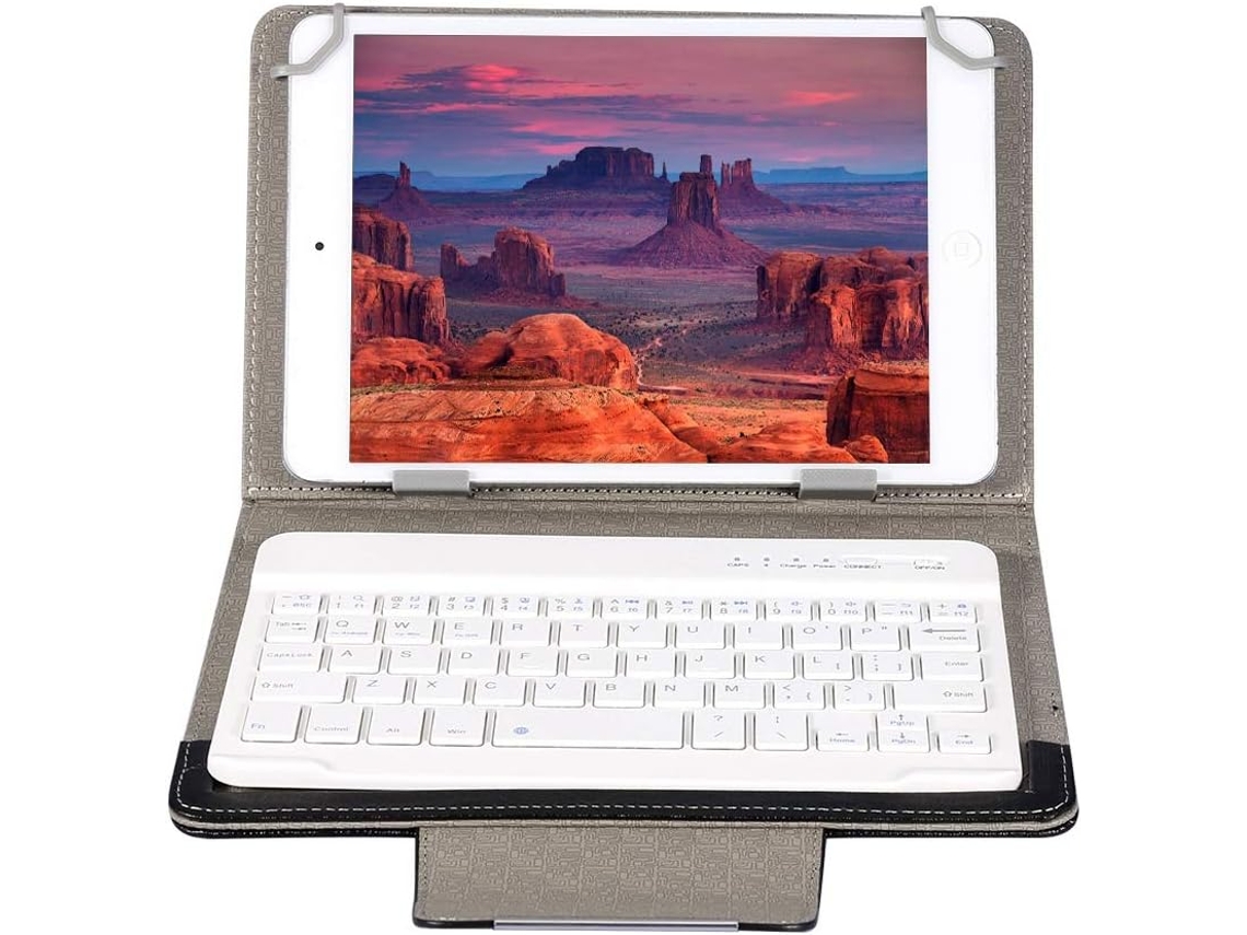 Teclado E Capa Bluetooth, Teclado Bluetooth Sem Fio Universal + Capa