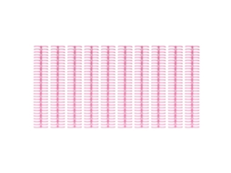 Conjunto de 10 pentes de corrente de 19 mm com 30 anéis cada, capacidade para 150 folhas, plástico rosa.