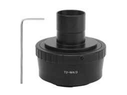 Adaptador T para telescópio e adaptador T2-M4/3 para lentes, compatível com Olympus M4/3.