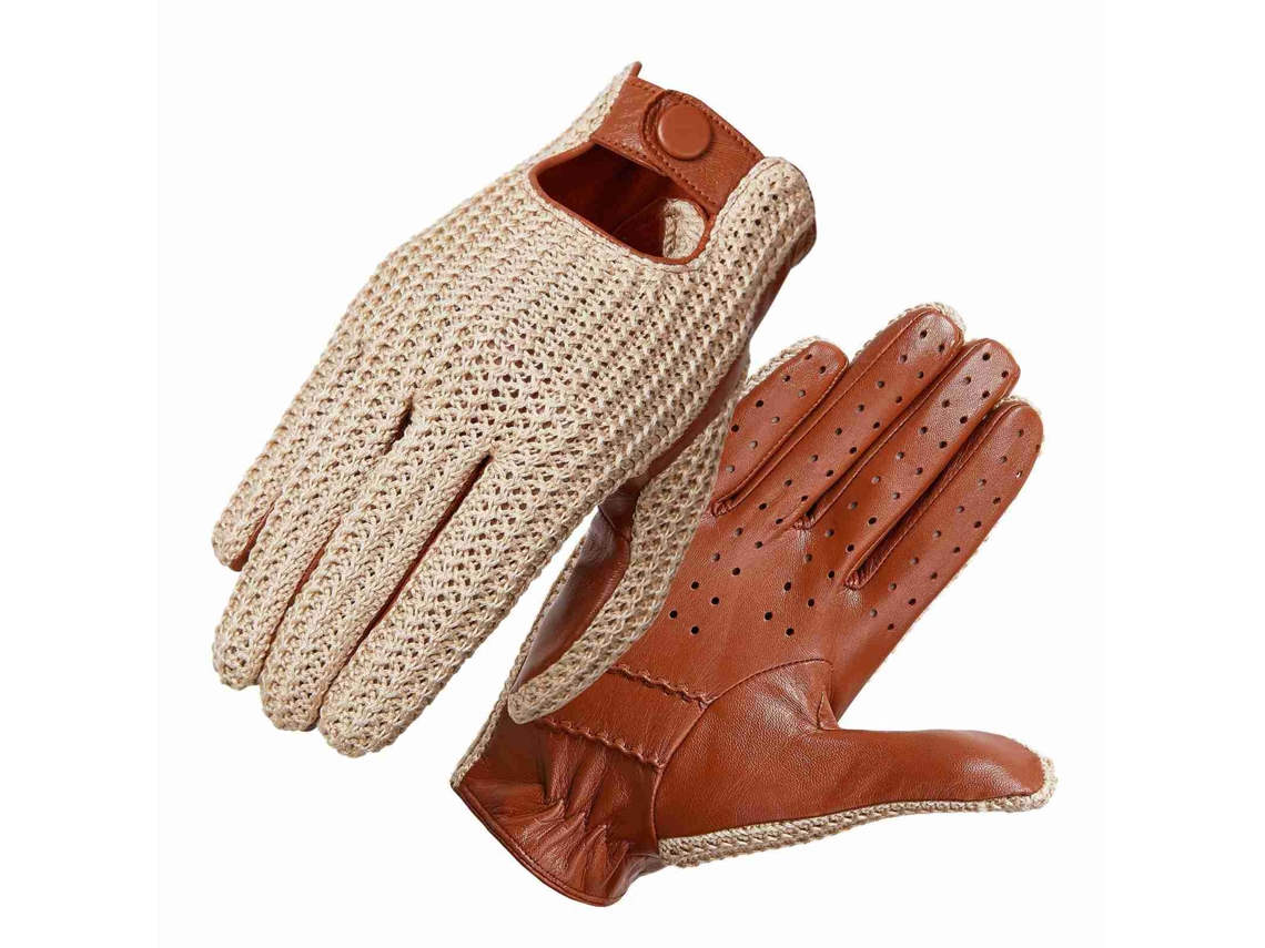 Luvas De Goatskin Para Homem Com Tela Tática Para Moto E Dirigir Diário No Inverno