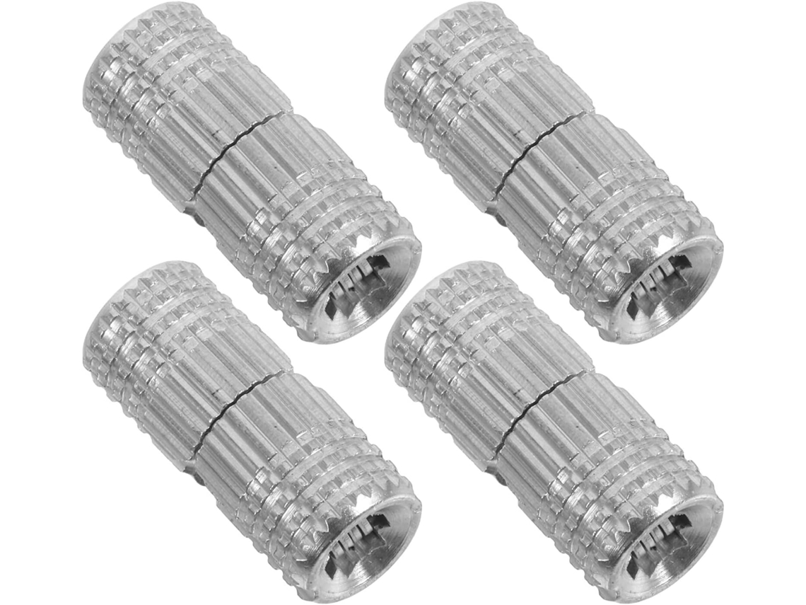 Conjunto De 4 Dobradiças Latão Para Cano Embutido, 8mm, Ângulo De Abertura 180 Graus