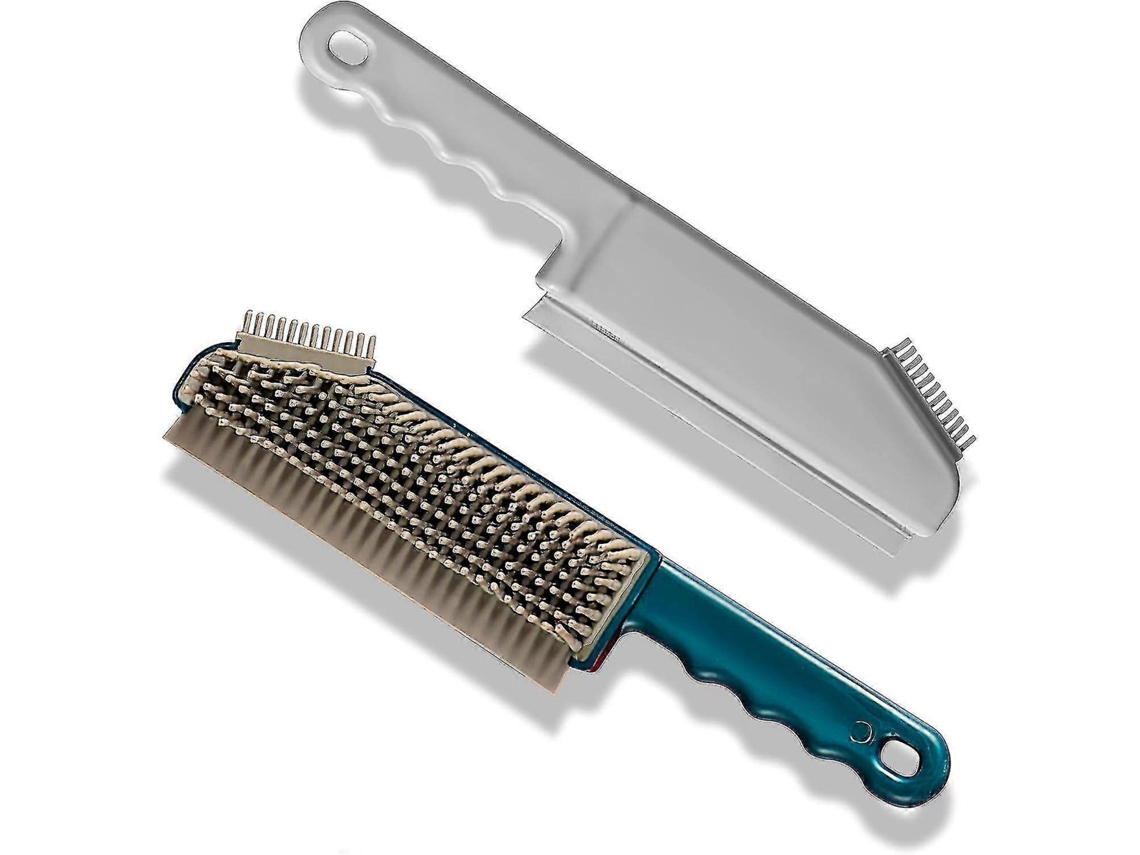Escova De Limpeza Multifuncional 3 Em 1, 2 Pacotes De Borracha Macia (cinza E Azul)