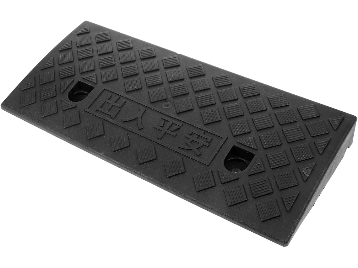 Rampa De Soleira Portátil De Plástico, Rampa Antiderrapante Para Calçadas, Ideal Para Residências, Carros E Scooters.