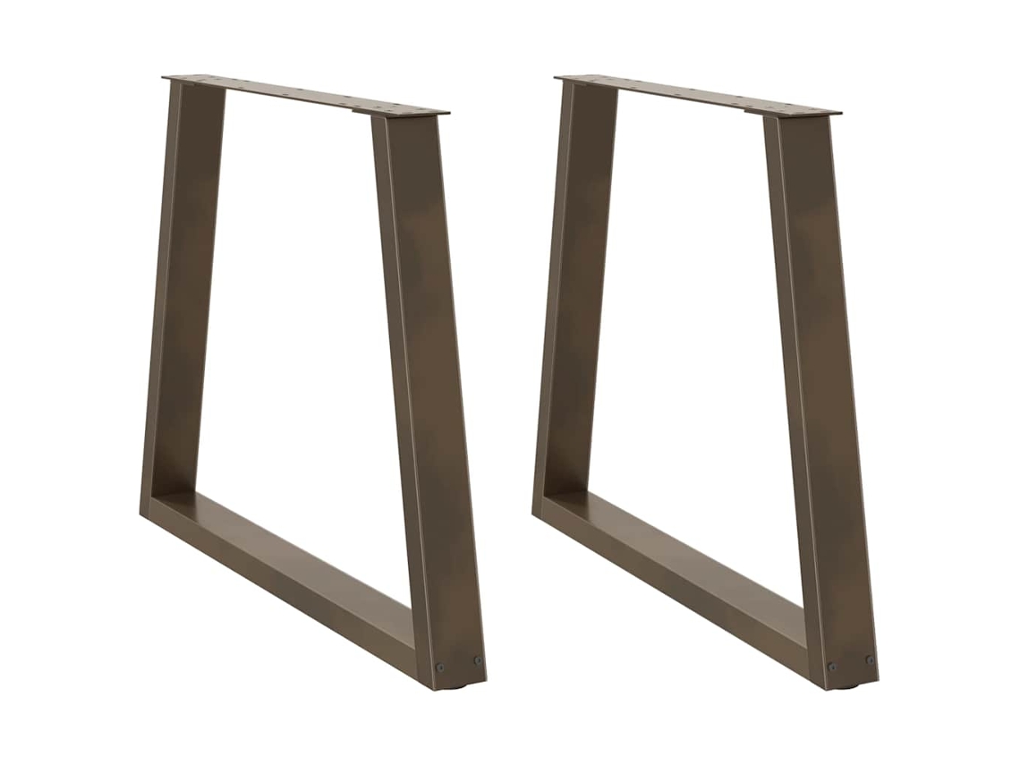 Dining Table Leg, Dining Table Legs Vidaxl Marrom Aço (80 X (72-73.3) Cm)