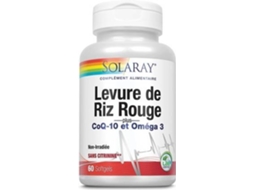 Suplemento Alimentar SOLARAY Levedura De Arroz Vermelho (60 cápsulas (600mg))