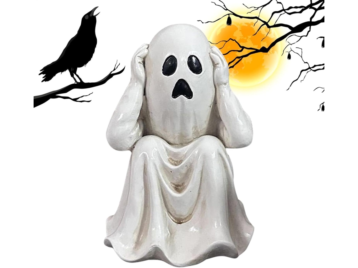 Estatueta De Fantasma De Halloween, Acessório Em Miniatura Para Cenário Assustador |