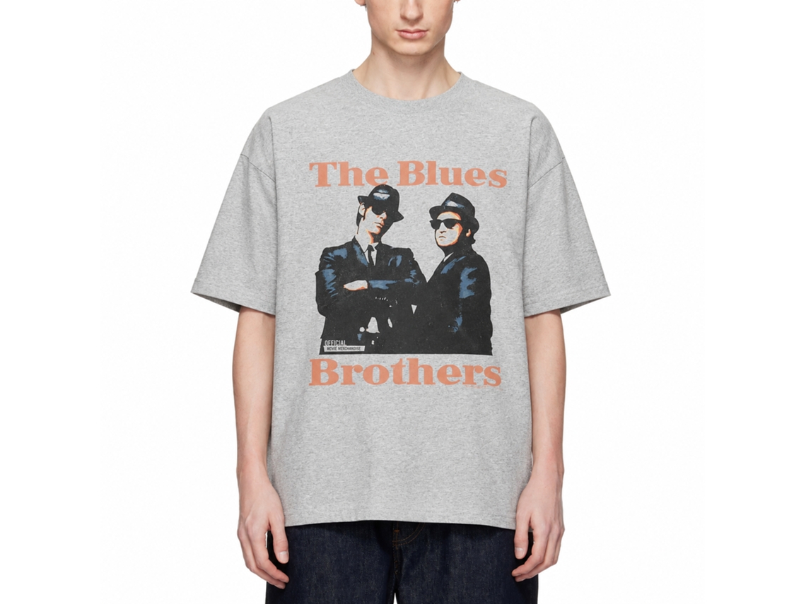 Rockinstone The Blues Brothers Movie Gray Adult T-shirt Size:s