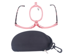 Óculos De Maquiagem Com Lupa Flip Down Para Mulheres, Lentes Flexíveis E Duráveis, Design Plegável Com Estojo