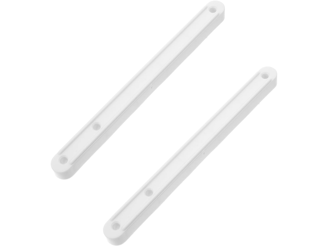 2 Peças De Guia Trilho Gaveta 180mm, Peça De Reposição Em Plástico Branco
