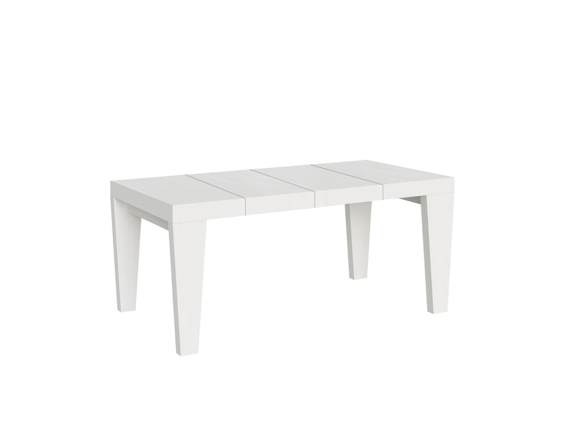Mesa Extensível 140/400x90 Cm Spimbo Premium Branco Freixo Itamoby