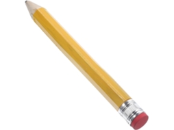 Lápis de Madeira Amarelo Grande de 35 Cm para Meninos em Madeira, 35 Cm, para Material Escolar CHABERLU (2b)