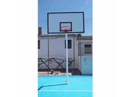 Conjunto de 2 aros de basquetebol de tubo simples sem placas, aros com base de âncora SOFTEE EQUIPMENT
