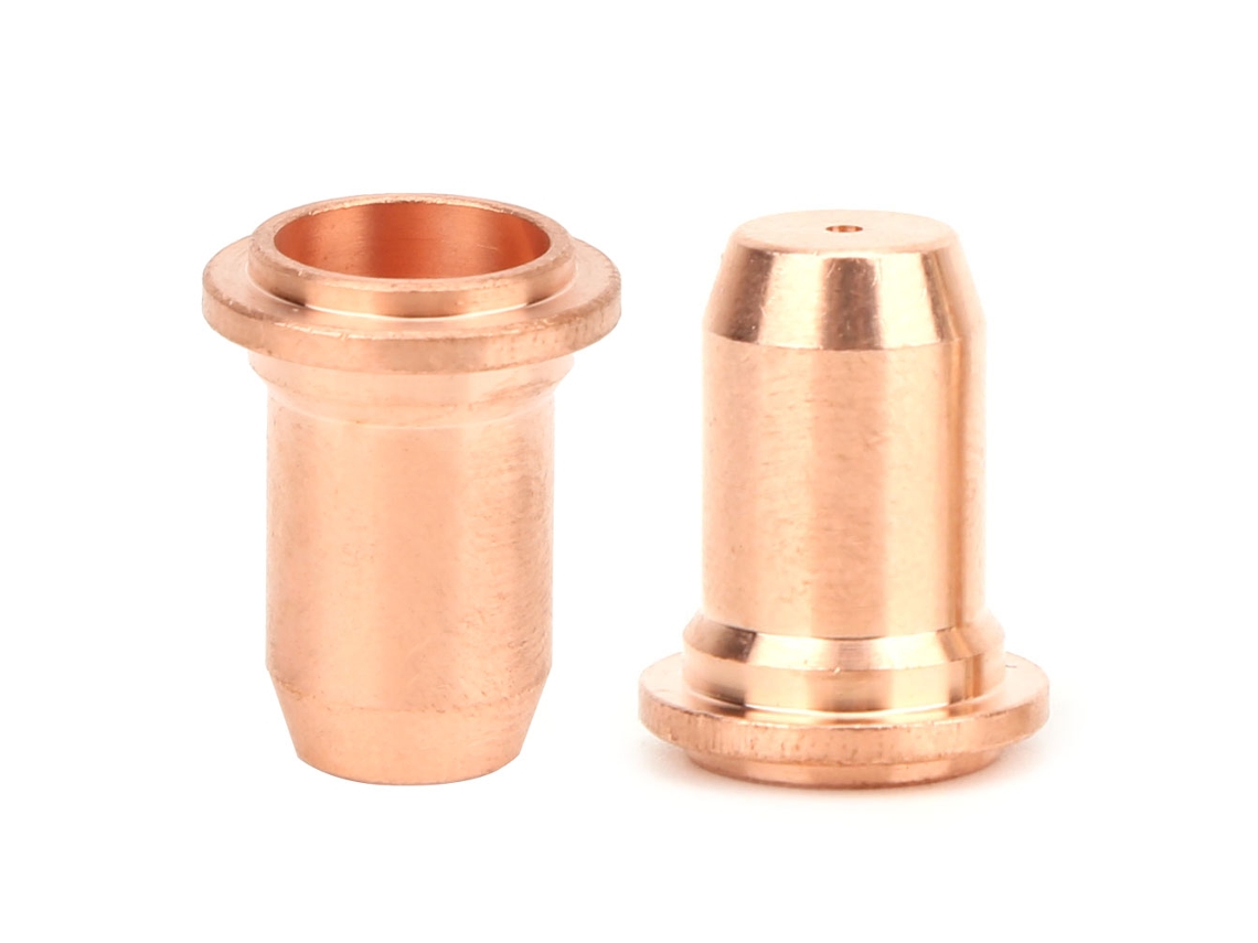 10 Peças De Bico Plano De Cobre Vermelho Para Tocha De Plasma Pt-40/60, Bico De Corte Plasma 51313