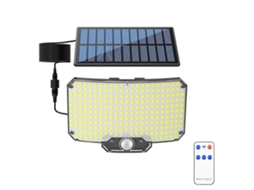 Lâmpada Solar Para Áreas Externas 234led Sensor De Movimento Super Forte Lâmpada De Parede Led Para Jardim Ip55 À Prova Dágua 3 M Aquaforge