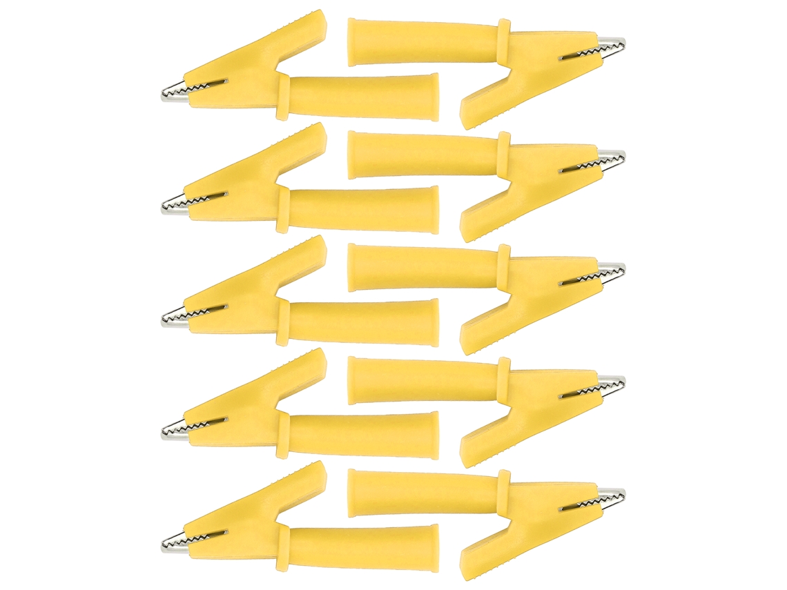 Test Crocodile Clips Laxiscreed Em Latão Com Isolamento De Pvc Para Segurança
