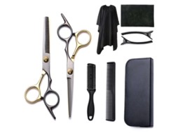 Kit De Tesoura De Corte Cabelo, 9pcs Ferramenta Profissional Para Corte De Cabelo, Para Cabeleireiros E Uso Doméstico Cuich