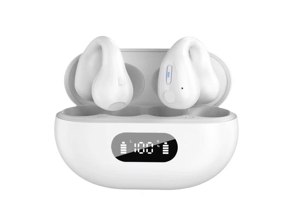 Fones de condução óssea Bluetooth para esportes, estilo gancho auricular clip on EOOCOO