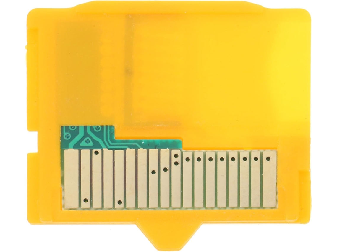 Adaptador Amarelo Para Cartão Microsd/microsdhc Para Câmeras Compactas Compatíveis.