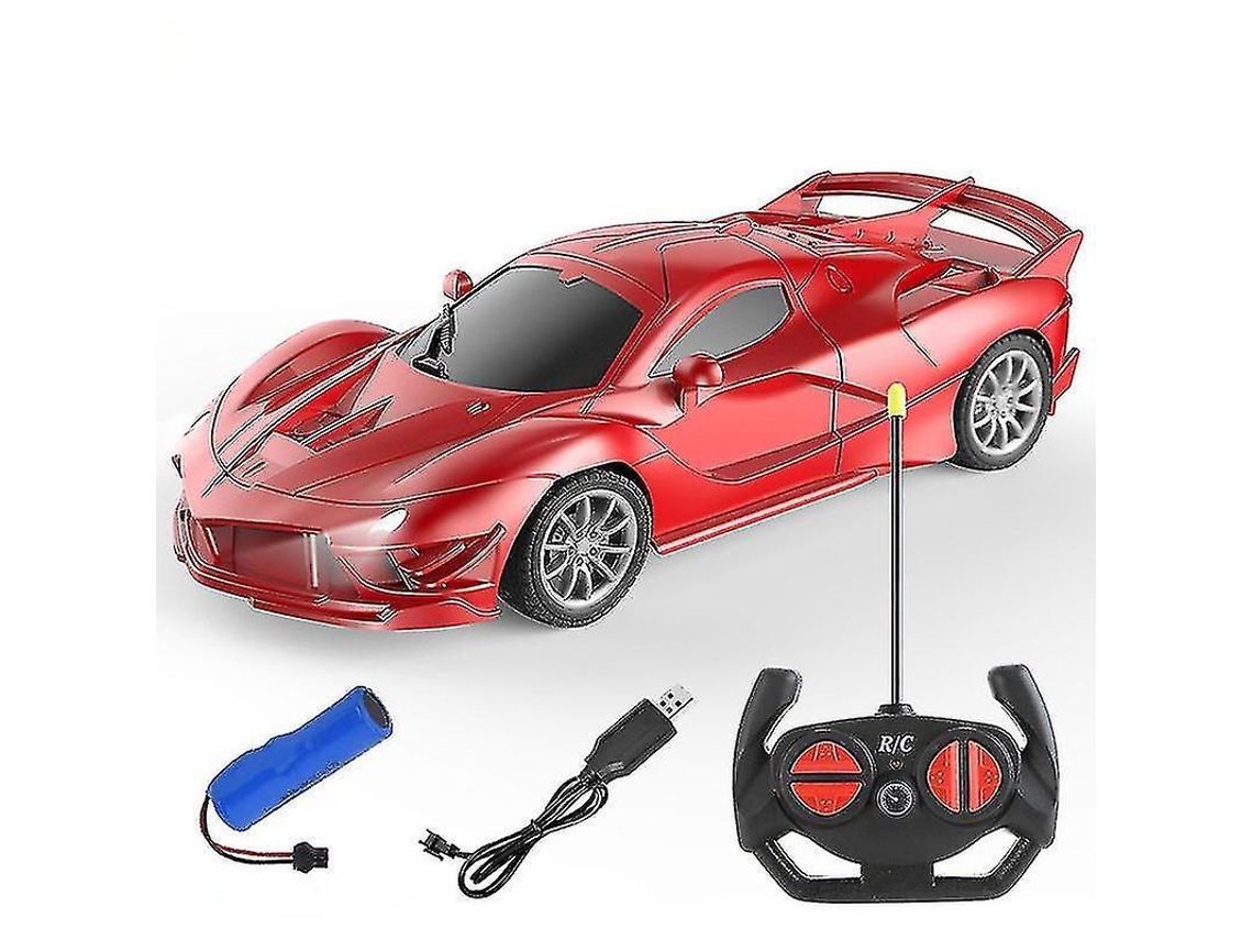2026 coche de Controle Remoto Recarregável 1:18 com Material Abs e Silicone, Funções de Avanço/retrocesso e Giro, Alcance 30m