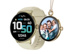 Relógio Inteligente La99 Bluetooth Chamada Pingente Relógio Esportivo Pedômetro Frequência Cardíaca Pulseira Dourada GODTVAGT