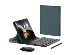 Capa Protetora Gkk em Couro Pu para Celular Dobrável com Suporte, Teclado Bluetooth Sem Fio Destacável e S TAISHENGDA