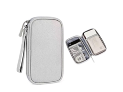 Bolsa De Armazenamento Digital Para Guardar Carregadores Fones (cinza Claro) Cuich