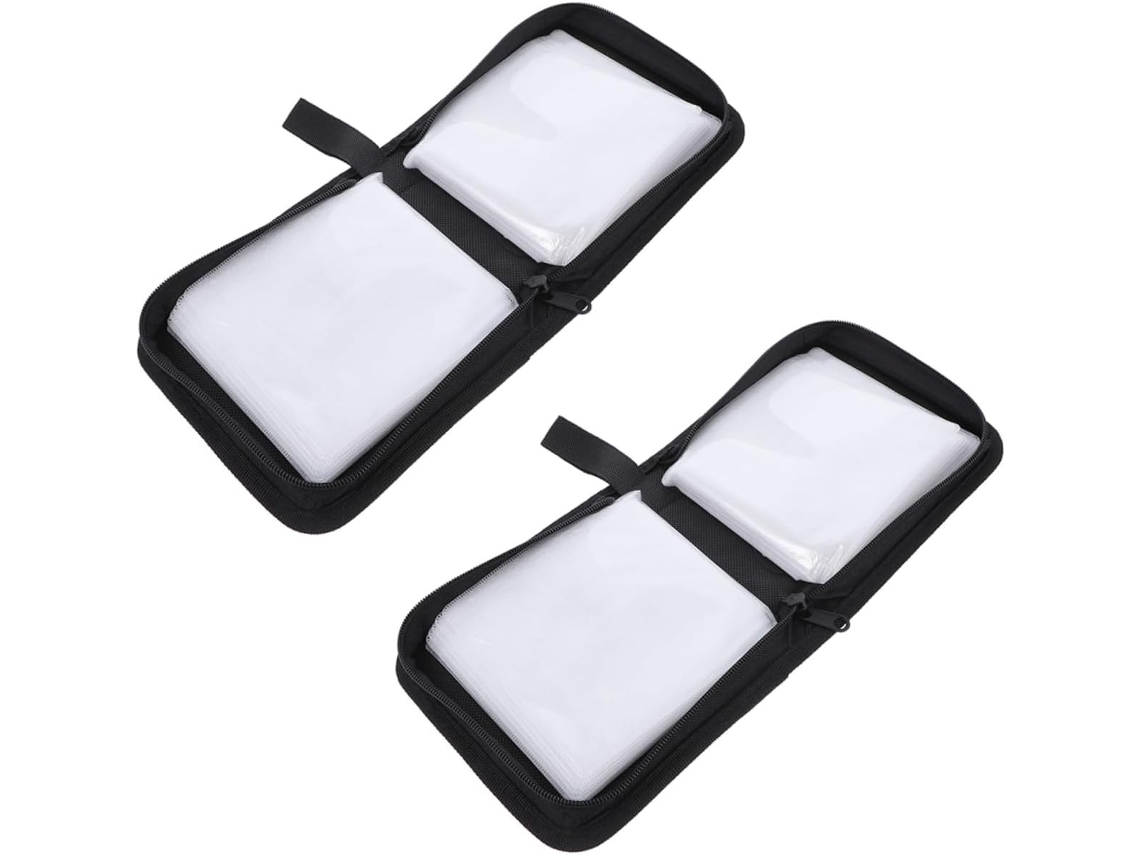 Capa Protetora Para 40 Cds, Resistente A Impactos, Em Tecido Oxford Preto.