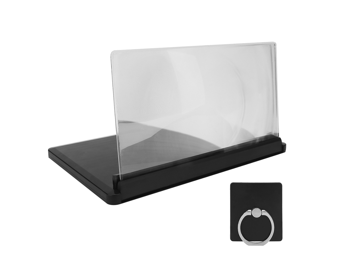 Raum-amplificador De Tela De Celular Portátil De Tração Com Suporte De 12 Polegadas Ferramenta De Lupa Hd