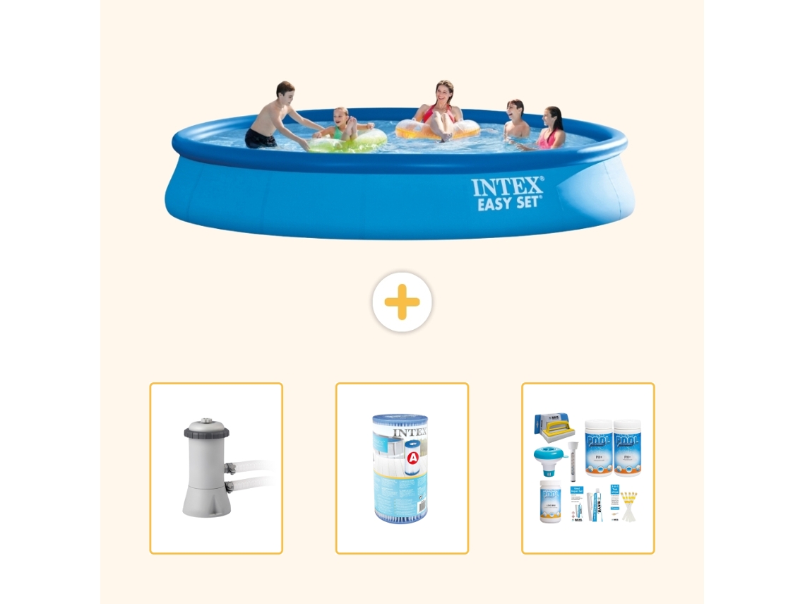Intex Piscina Easy Set Redonda - 457x84 Cm - 4-peças S22427
