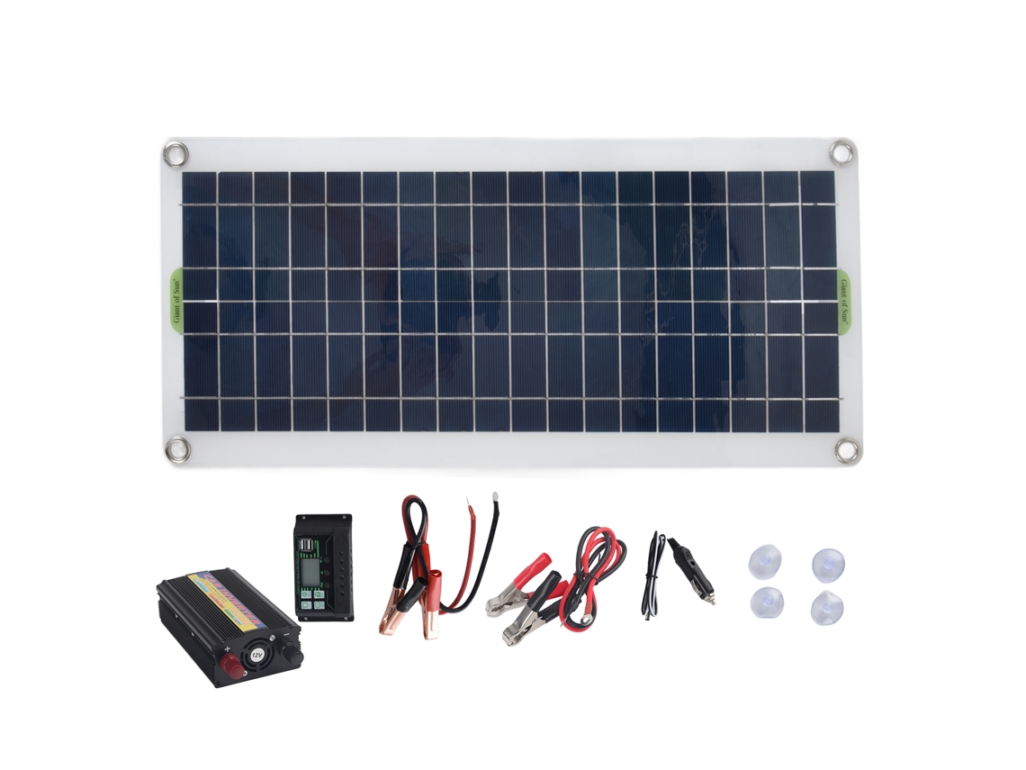 Kit Solar Laxiscreed 30w Com Inversor De 1000w Para Uso Doméstico Eficiente
