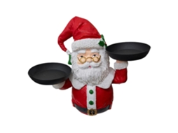 Laxiscreed Prato De Natal Com Pai Natal E Boneco De Neve Em Resina Para Snacks E Decoração Natalícia