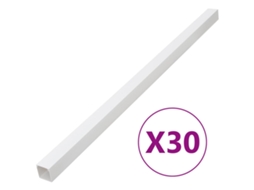 Vidaxl Calhas Para Cabos 33x33 Mm 30 M Pvc