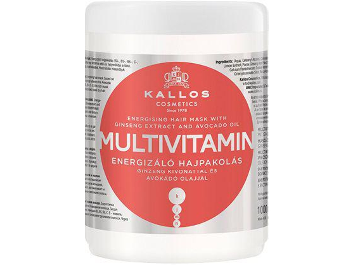 Kallos Máscara Energizante Extrato Kjmn Multivitamínico Ginseng E