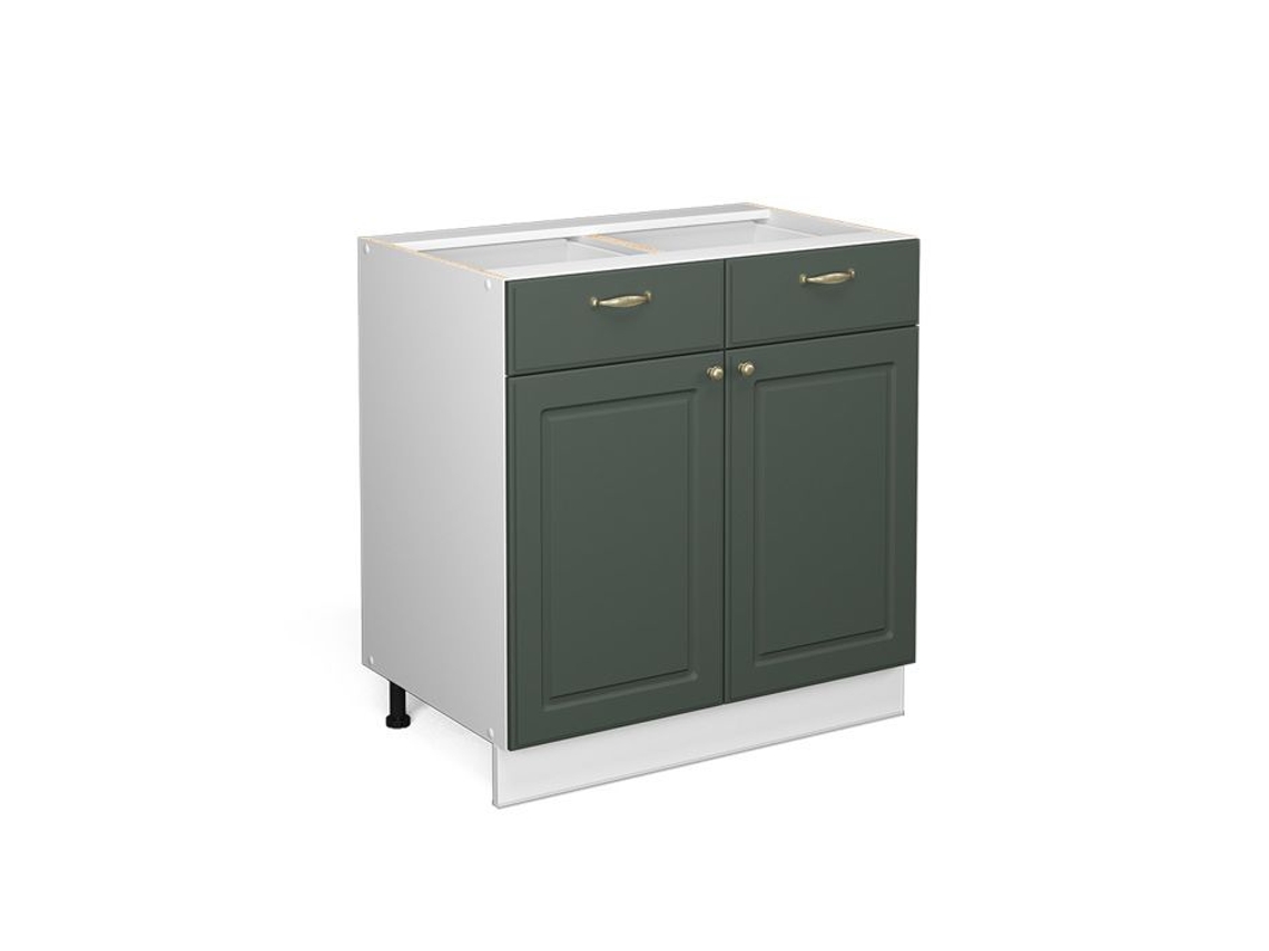 Móveis de cozinha Fame-Line, 80 cm sem bancada, Countryside Gold Green, Vicco