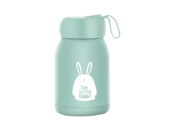 Nova Line caneca Isolada de Dupla Camada 330ml Coelhos Fofos Portátil Boa Vedação Viagem Esportes Ao Ar Livre Verde