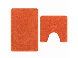 Conjunto de Tapetes de Banho Antiderrapantes 2 Pcs Laranja Pp MAISON EXCLUSIVE