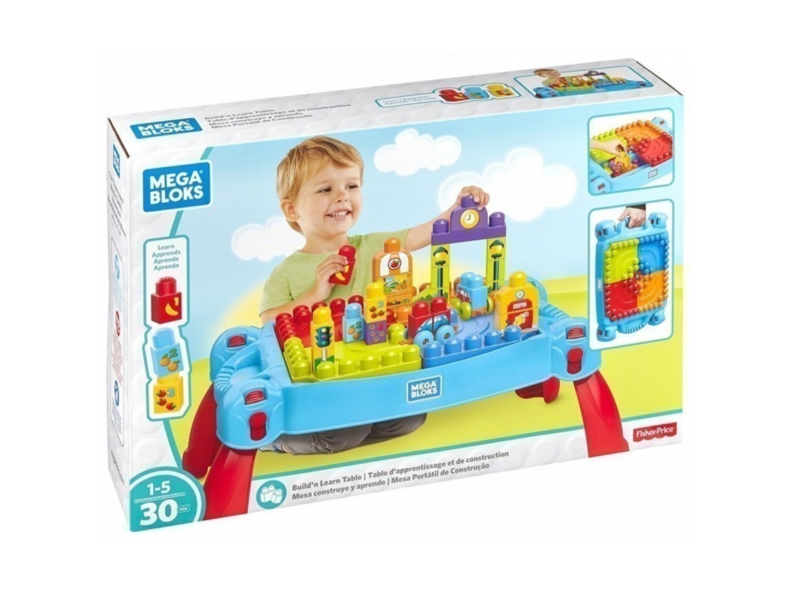 Mesa de Blocos MATTEL Mesa Portátil de Construção (Idade Mínima: 1 - 30 Peças)