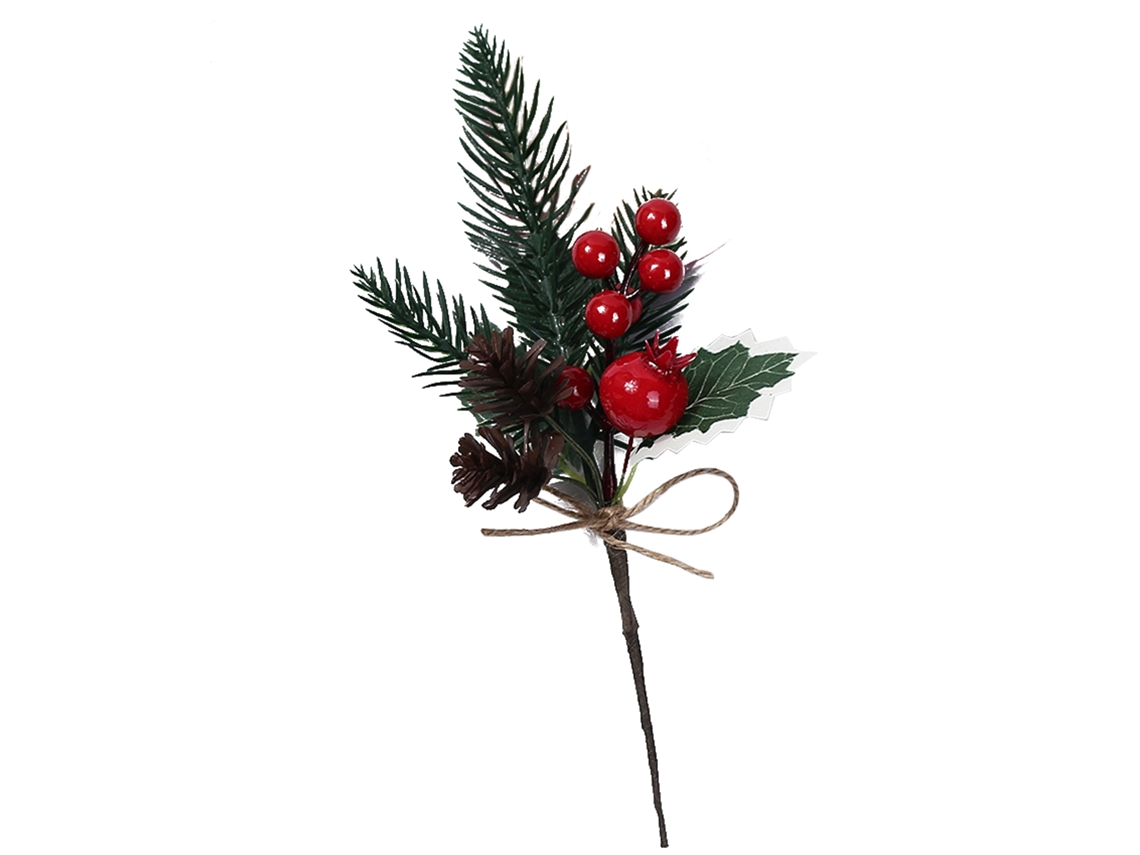 Planta Artificial de Pinho com Frutos Vermelhos LAXISCREED