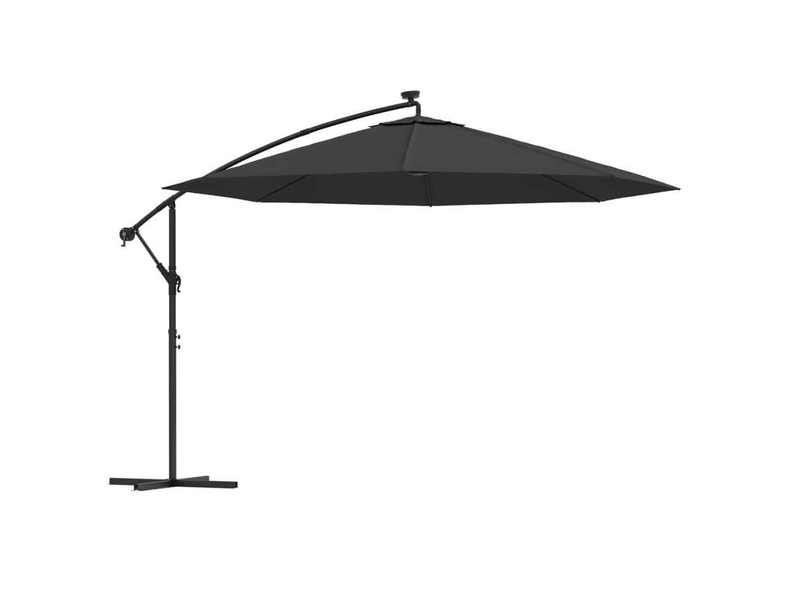 Cantilever Garden Parasol, Cantilever Garden Parasols Vidaxl Preto Tecido (350 Cm)
