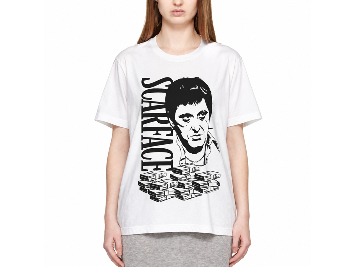 Rockinstone Scarface Movie Bigtony White Adult T-shirt Size:xxl