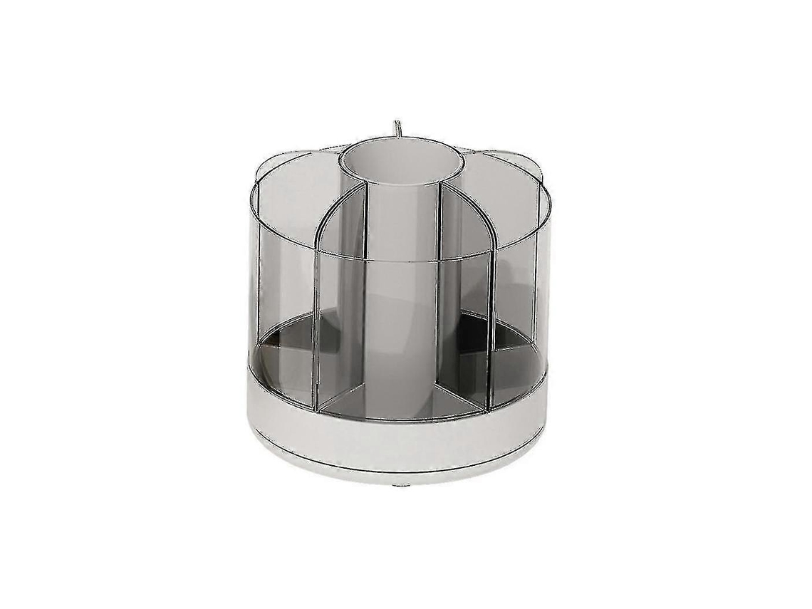 Lurelia Suporte Para Pincéis De Maquilhagem, 14 X 14 Cm, 3 Cm, Resistente, 6 Compartimentos, Borracha, Magnético, Branco