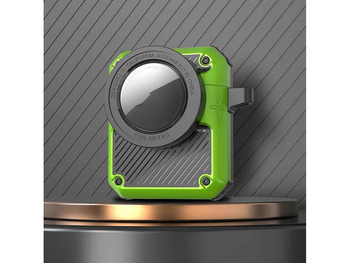 Capa para fones de ouvido AirPods 1/2 com interruptor de abertura automática, feita de TPU + PC e compatível com Airtag. GIECY