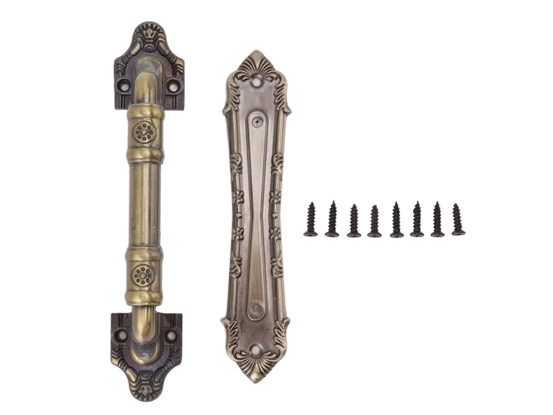 Alça de Porta Bronze Vintage Electroplatada Estilo Clássico