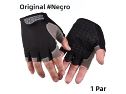 (tamanho Padrão, Preto, G) Luvas De Ciclismo Unissex, Antiderrapantes, Com Absorção De Impacto, Design De Meio Dedo E Acolchoamento Em Gel.