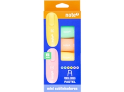 Conjunto 6 Mini Sublinhadores Pastel NOTE!