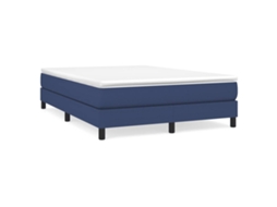 Box Spring Bed, Box Spring Beds Vidaxl Azul Tecido (140 X 190 Cm)