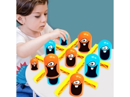 Primerox jogo de Tabuleiro Big Eat Small Azul Laranja Plástico para Casa Escritório Jogo de Linha Interativo
