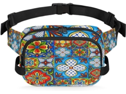 Pochete Talavera Mexicana Floral 22 8 X 6 3 X 15 5 Cm Impermeável