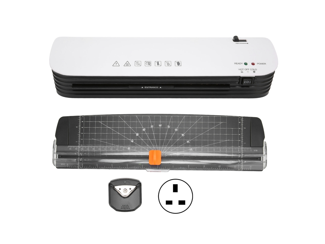 Plastificadora Abs de 260w, Tamanho A4 , com Cortador de Papel e Arredondador de Cantos BRILVIBERA ( 9 Polegadas)